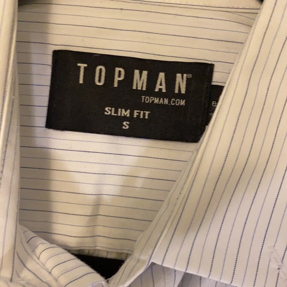 Top Man slim-fit short sleeve button down - Picture 3 of 3